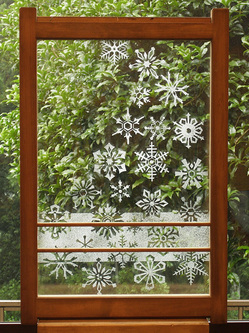 窓「冬のパターン」
